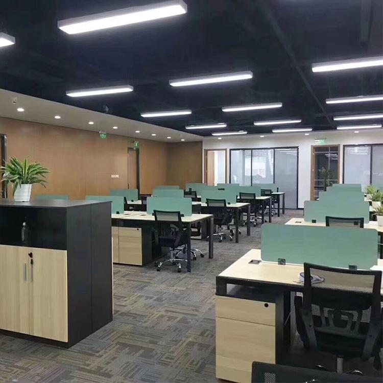 4人职员桌办公桌-员工办公工位价格-职员屏风桌厂家